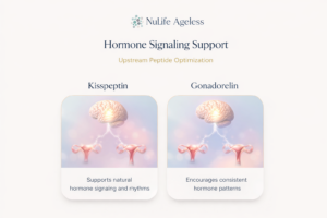 Kisspeptin and Gonadorelin supporting hormone signaling during pre-menopause